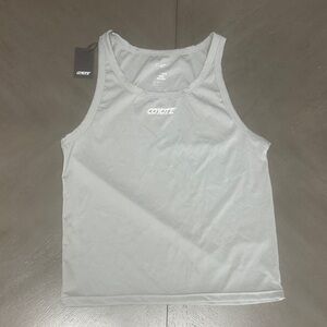Coyote Sport Crop Tank Top Steel Gray